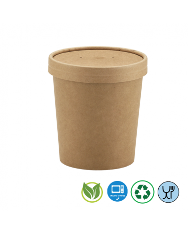 pot en carton conservation chaud et/ou froid