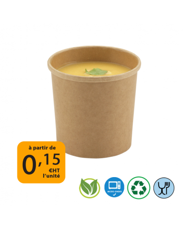 pot en carton pour soupe et/ou glace