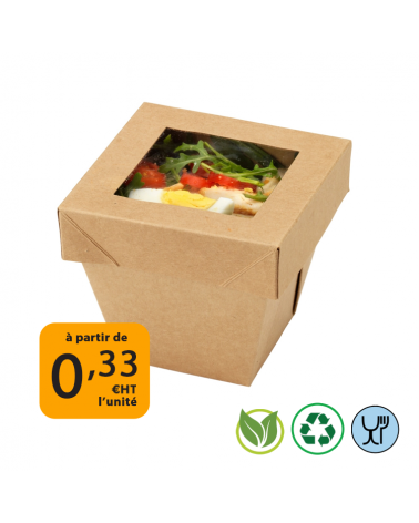 Boite carton alimentaire avec couvercle