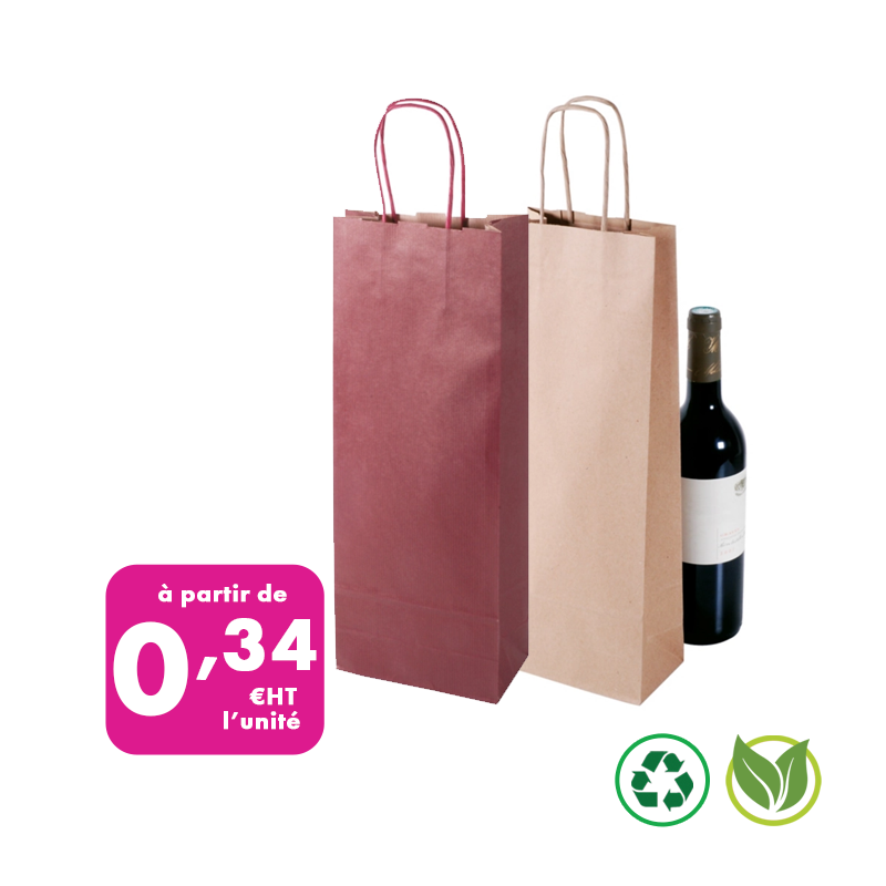 sac kraft pour bouteille