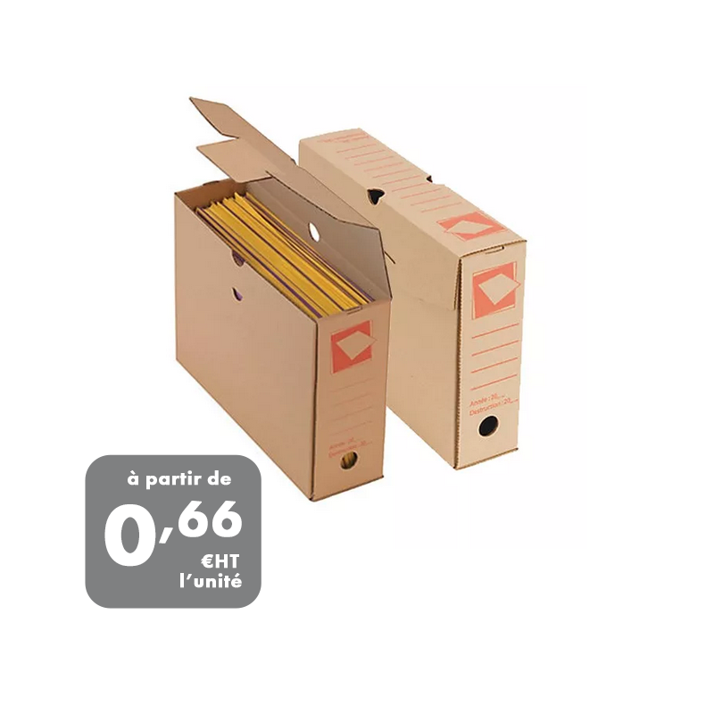 Boite carton pour archivage